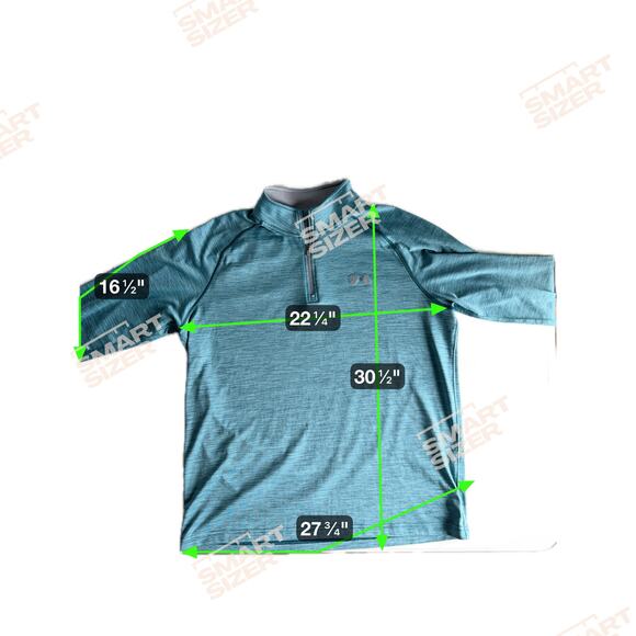 Under Armor Loose 3/4 Zip Shirt Blue EUC Heat Gear - Picture 3 of 8